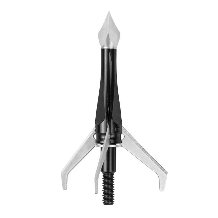 Bear Archery Broadheads Field &amp; Specialty Points Bear Archery Rocket Broadheads Siphon XB 3-Blade Expandable 1-3/4" Cutting Diameter 100 gr - Black