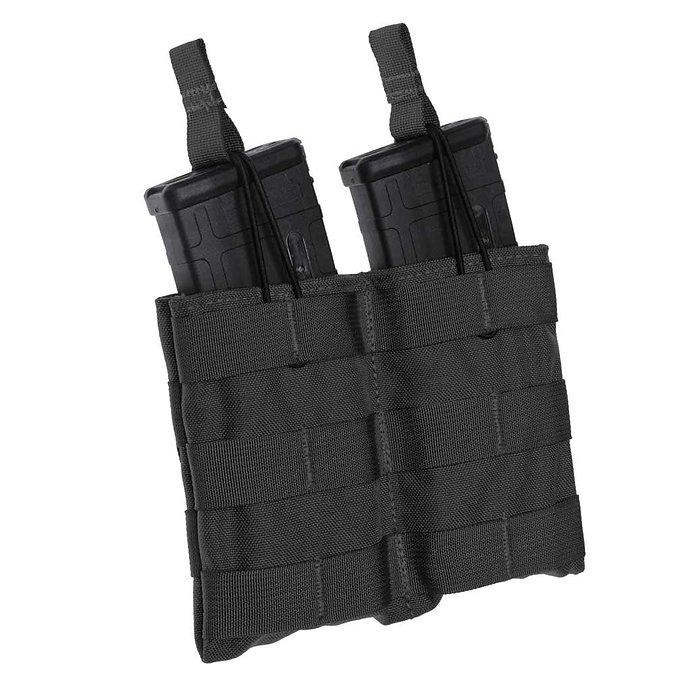 Military Products Pouches|Magazine Holsters Military Products TacShield Double Speed Load Rifle Molle Pouch-Black