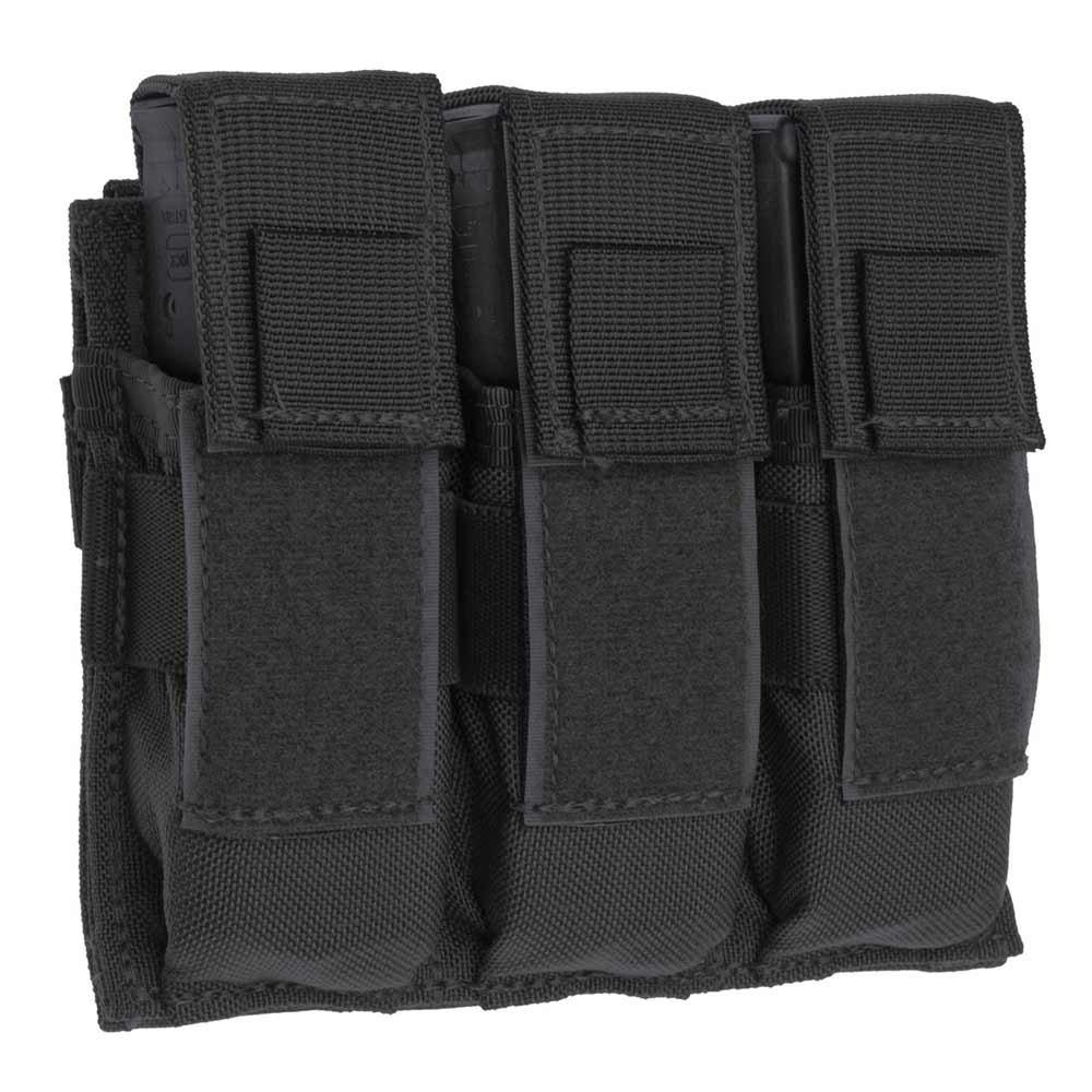 Military Products Pouches|Magazine Holsters Military Products TacShield Triple Universal Pistol Molle Pouch-Black