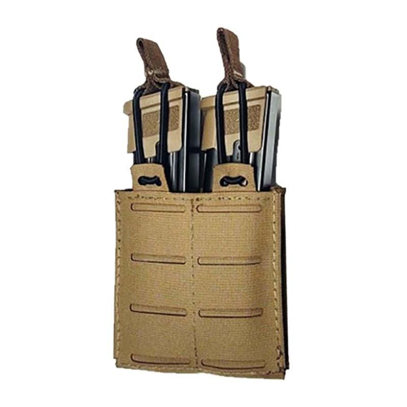 Military Products Shooting|Pouches|Magazine Holsters Military Products TacShield RZR Molle Double Pistol Magazine Pouch Coyote Brown
