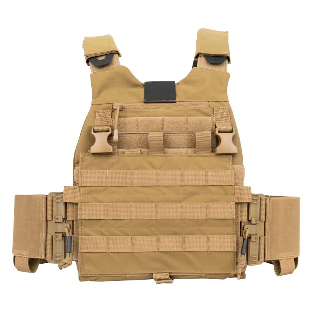 10 Ring Personal Defense &amp; Security|Plate Carriers|Plate Carriers &amp; Chest Rigs 10 Ring Guard Dog Trakr Plate Carrier FDE with Front Placard