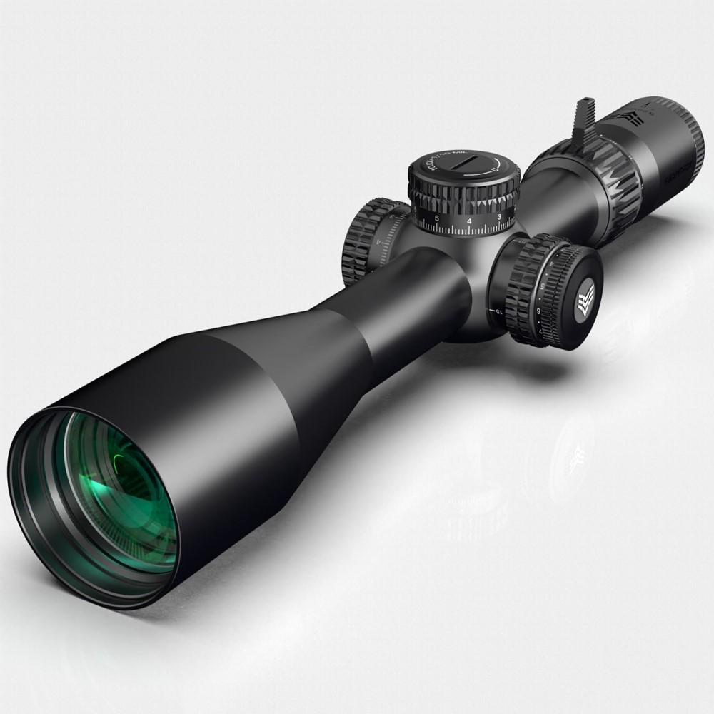 10 Ring Centerfire Scopes 10 Ring Swampfox WaRight Handawk 3-15x50 Rifle Scope FFP RECCE MIL Reticle Black