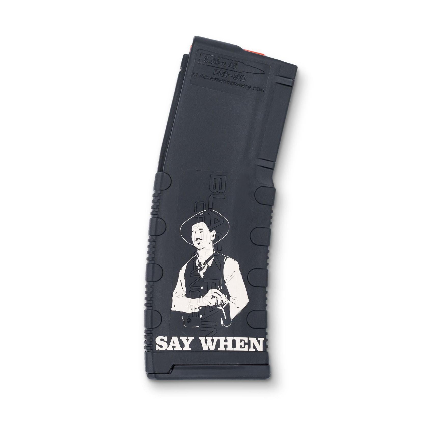 Black Rain Ordnance Inc Rifle Magazines Black Rain Ordnance Inc Black Rain Ordnance Say When AR Magazine 5.56x45 30 Round