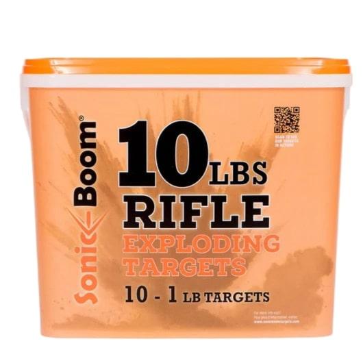 JERENT ENTERPRISES SONIC BOOM Reactive Targets JERENT ENTERPRISES SONIC BOOM Sonic Boom 1 lb Exploding Rifle Targets 10/ct Bucket