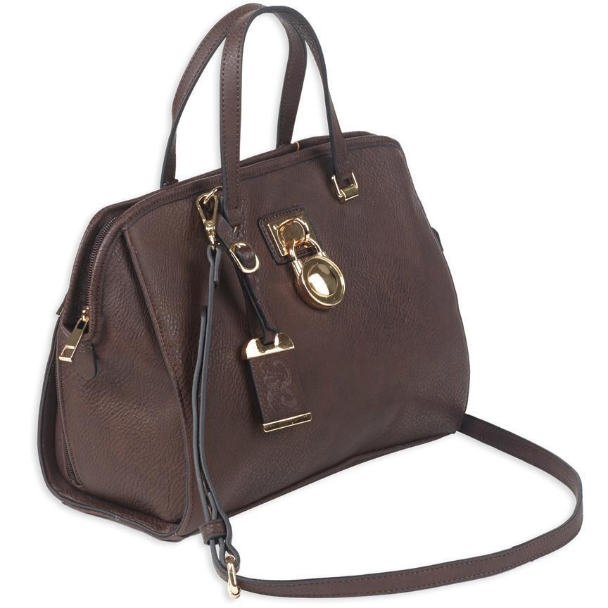 Bulldog Cases Purses Bulldog Cases Bulldog Satchel Style Purse With Holster - Chocolate Brown