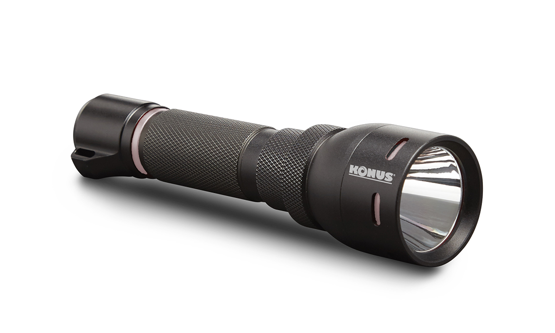 Konus Optics Optics|Rifle Lights Konus Optics Konus Rechargeable Tactical Flashlight w Remote Switch / Mount Ring - 1000 Lumens