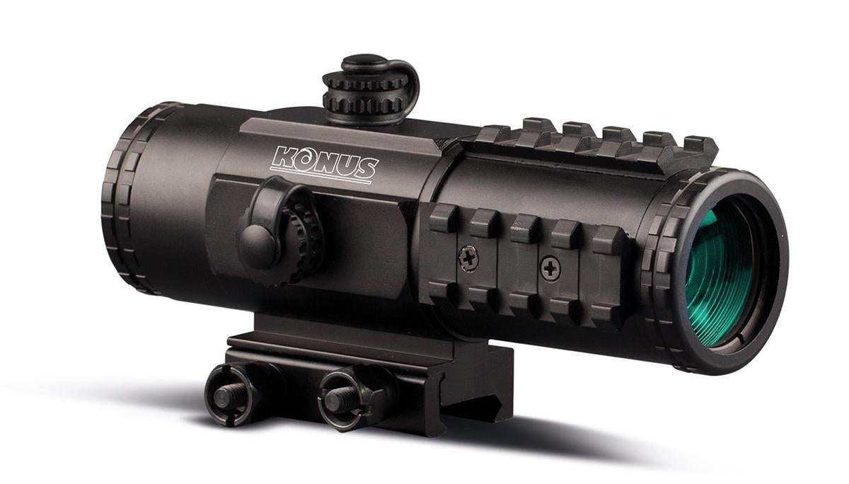 Konus Optics Centerfire Scopes Konus Optics Konus SIGHT-PRO PTS2 Red Dot - 3x30mm Red/Blue Illuminated Reticle