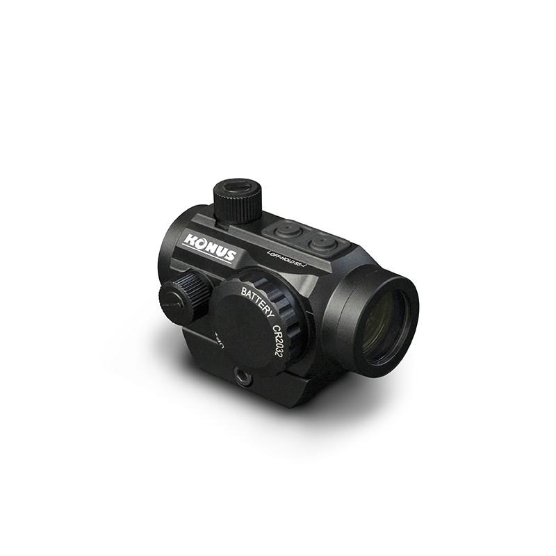 Konus Optics Tube Konus Optics Konus Sight-Pro Nuclear Red Dot Dual Riser - Dual Illum Red/Green Dot - Matte