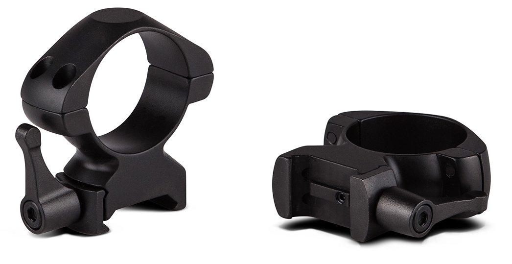 Konus Optics Scope Rings Konus Optics Konus 2-Piece Steel Riflescope Rings With Quick Release Lever 1" High - Matte Black
