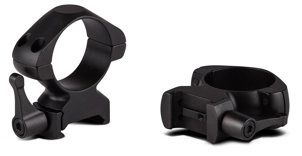 Konus Optics Optics|Scope Rings Konus Optics Konus 2-Piece Steel Riflescope Rings With Quick Release Lever 30mm High - Matte Black