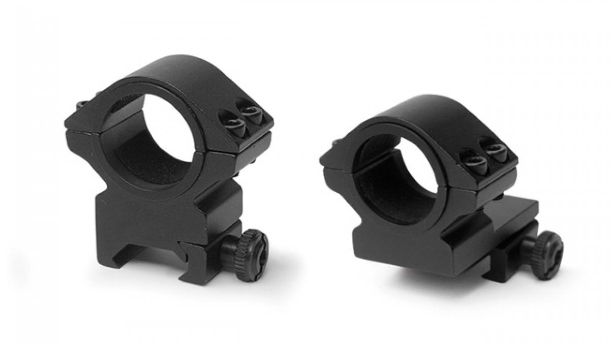 Konus Optics Optics|Scope Rings Konus Optics Konus 2-Piece Steel Riflescope Rings With Quick Release Lever 30mm Low - Matte Black