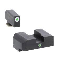 Ameriglo Gun Parts|Night Sights Ameriglo GreenTritium Outline LimeGreenLumi/Green Single Dot for Glock Gen5