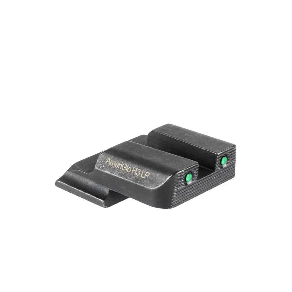 Ameriglo Optics|Night Sights Ameriglo Ameriglo 2-Dot Tritium Rear Handgun Sight for S&W M&P Shield (Excludes EZ) Green with Black