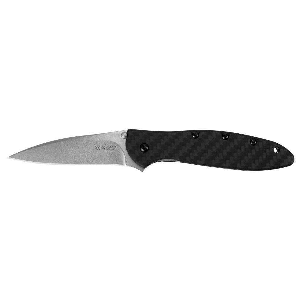 Kershaw Knives Knives Kershaw Knives Kershaw Leek Folding Knife 3" Drop Point Blade Liner Lock Black