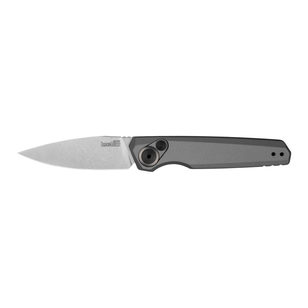 Kershaw Knives Knives Kershaw Knives Kershaw Launch 18 Automatic Folding Knife 2-8/10" Spear Point Blade Grey
