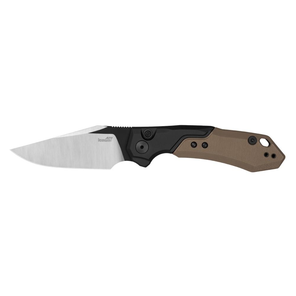 Kershaw Knives Knives Kershaw Knives Kershaw Launch 19 Automatic Knife 3-3/10" Clip Point Blade Black Tan