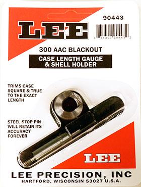 Lee Precision Powder Measures Dispensers &amp; Scales Lee Precision Lee Case Length Gage and Shell Holder .300 AAC Blackout