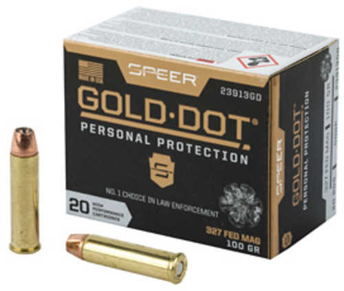 Speer Gold Dot 327 Federal Magnum Ammunition – 100 Grain Jacketed Hollow Point