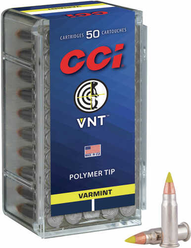 CCI 22 Winchester Magnum Rimfire 30 Grain Varmint Tip - High Performance 50 Round Box