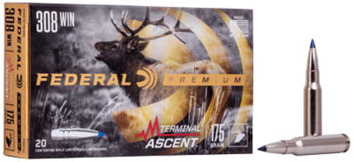 Federal Terminal Ascent 308 Win 175 Gr Ammo 20 Pack