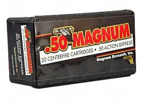 Magnum Research Blount 50 Action Express Ammunition – 350 Grain Jacketed Soft Point