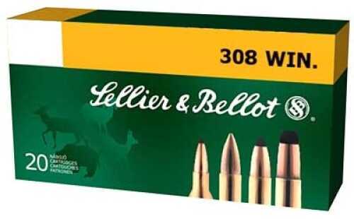Sellier & Bellot 308 Winchester 147gr FMJ Ammo 20 Rounds