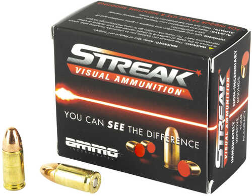 Ammo Inc Streak Visual 9mm 124 Gr Total Metal Case – Patented Projectile Visibility