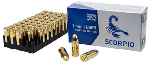 STV Technology Scorpio Ammo 9MM 115 Grain – Reliable Full Metal Jacket Performance