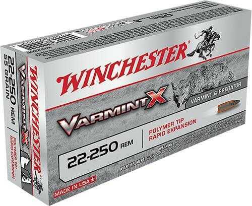 Winchester Varmint X 22-250 38 Grain Lead Free Ammo, 20 Rd