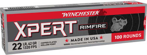 Winchester XPERT22X Xpert Rimfire 22 LR 40 Grain Lead Round Nose - High Quality Performance with 100 Rounds per Box