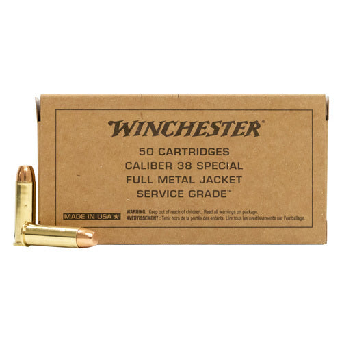 Winchester 38 Special 50 Rounds Ammunition – Reliable Full Metal Jacket Performance