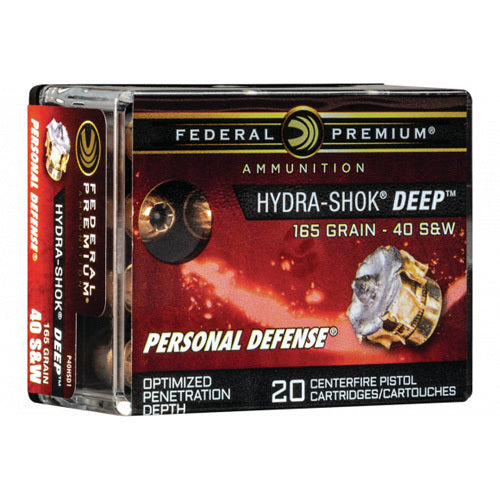 Federal Premium 40 S&W 165 Grain Hollow Point – Superior Expansion and Penetration