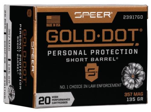 Speer Gold Dot 357 Magnum – High-Performance 135 Grain Hollow Point