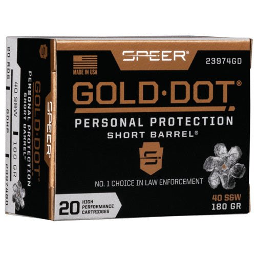 Speer Gold Dot 40 S&W Ammunition – Reliable Personal Protection Hollow Point