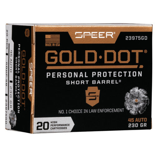 Speer Gold Dot 45 ACP Ammunition – Reliable Personal Protection Performance