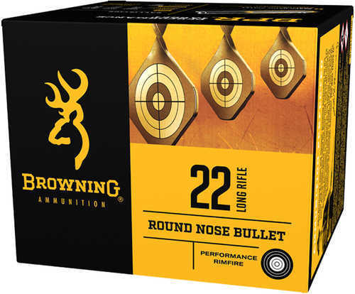 22 Long Rifle 500 Rounds Ammunition Browning 36 Grain Lead
