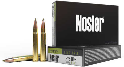 Nosler 40395 E Tip 375 H And H Mag 260 Grain Boat Tail 20