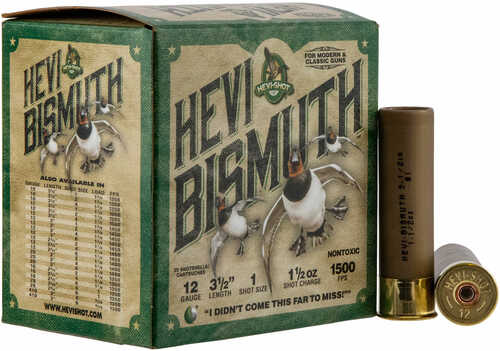 12 Gauge HeviShot Bismuth Three And A Half Shot 25 Rounds