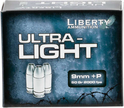 Liberty Ammunition LAUL9052 – Ultra-Light 9mm Luger Copper Hollow Point