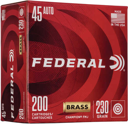 Federal Champion Training 45 ACP Ammo – Reliable Full Metal Jacket for Skill Development