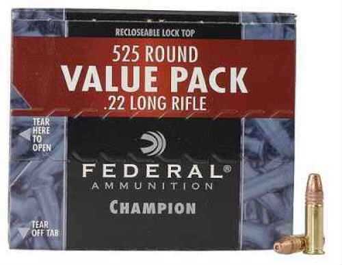 Federal Ammunition 22 Long Rifle 525 Rounds - High Velocity 36 Grain Copper Plated Hollow Point