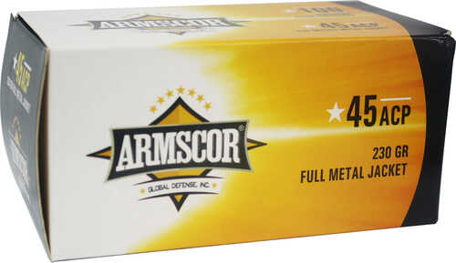 Armscor 50443 Pistol Value Pack – High-Quality 45 ACP Full Metal Jacket 100 Rounds