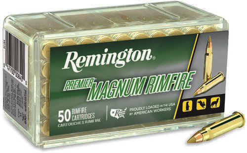 Remington Premier Magnum 17 HMR 17 Grain Jacketed Hollow Point Ammo - High Precision Performance in Every Shot