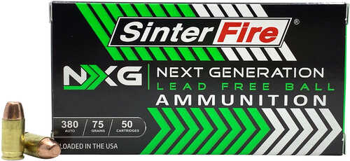 SinterFire Inc NXG 380 ACP 75 Grain Lead Free Ball – Environmentally Friendly Ammunition