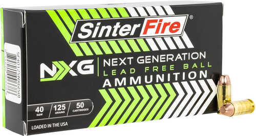 SinterFire SF40125NXG – Lead Free 40 S&W Ammunition