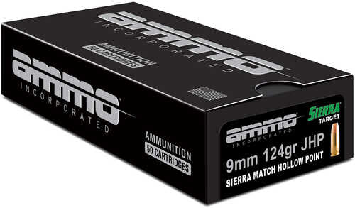 Ammo Incorporated 9124JHPSRR50 9mm Luger – Superior Accuracy Hollow Point Bullets