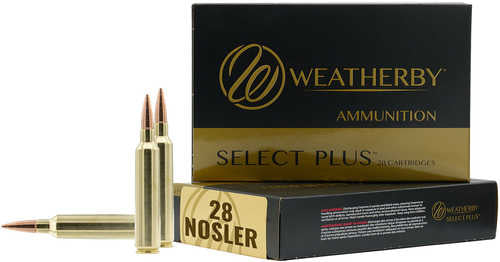 Weatherby 28 Nosler 180 Grain Jacketed Hollow Point Ammo