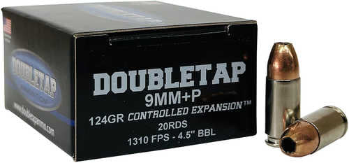 DoubleTap Ammunition 9MM124HP20 – High-Performance 124 Grain Hollow Point