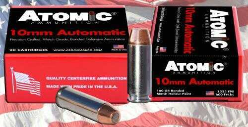 Atomic 10mm 180 Grain Hollow Point Ammunition – Deep Penetration and Maximum Expansion