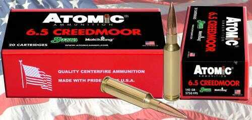 6.5 Creedmoor 20 Rounds Ammunition Atomic 142 Grain Hollow Point
